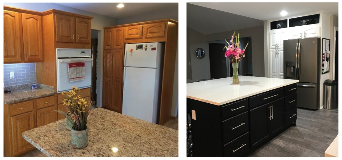 Orchardview kitchen wall gone